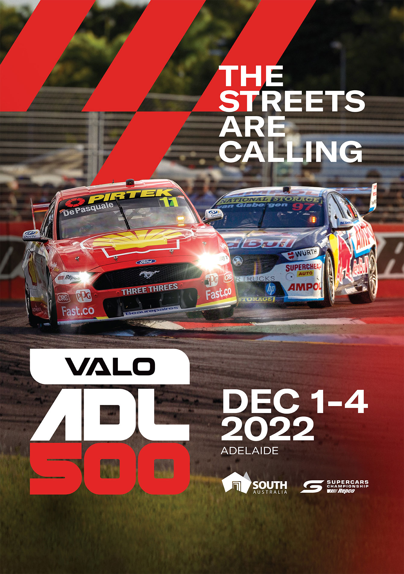 ดูบอล: 2022 Supercars Cship Valo Adelaide 500